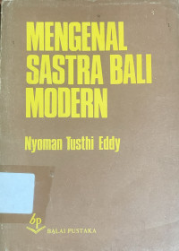 Image of Mengenal Sastra Bali Modern
